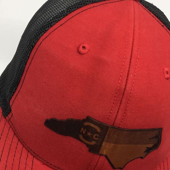 Richardson NC State Map Trucker Style Mesh SnapBack Hat  Baseball Cap - Picture 5 of 14
